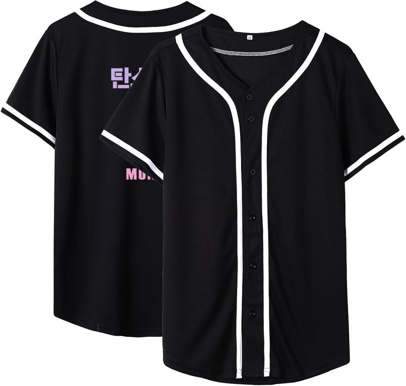 Dolpind Men's Blank Baseball Baseball Jersey Shirt Graphic Tees Softball T-Shirt Merchandise Merch Fan Apparel - Image 1